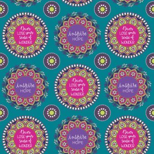 Benartex: Return to Hope: Return to Hope Panel - Teal #25-4673