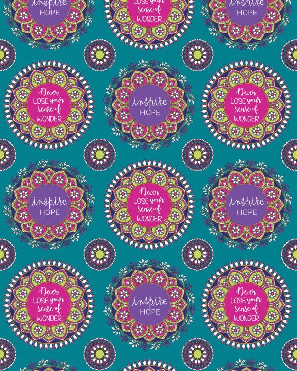 Benartex: Return to Hope: Return to Hope Panel - Teal #25-4673