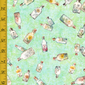Qt Fabrics Grace & Charm: Bottle Toss - Mint #25-6477