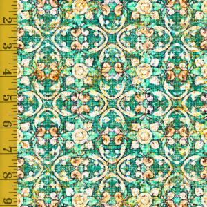 Qt Fabrics Grace & Charm: Set Floral and Geo - Jade #25-6483