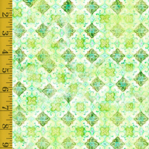 Qt Fabrics Grace & Charm: Fiamond Medallion - Spring Green #25-6485