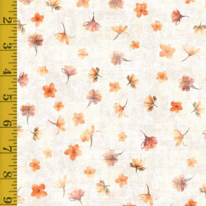 Qt Fabrics Grace & Charm: Tossed Floral - Peach #25-6486