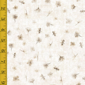 Qt Fabrics Grace & Charm: Tossed Floral - Taupe #25-6488