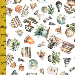 Qt Fabrics Home Sweet Home: Home Décor - White #25-6494
