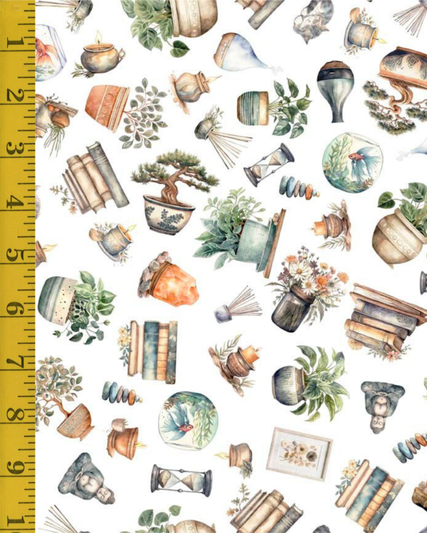 Qt Fabrics Home Sweet Home: Home Décor - White #25-6494