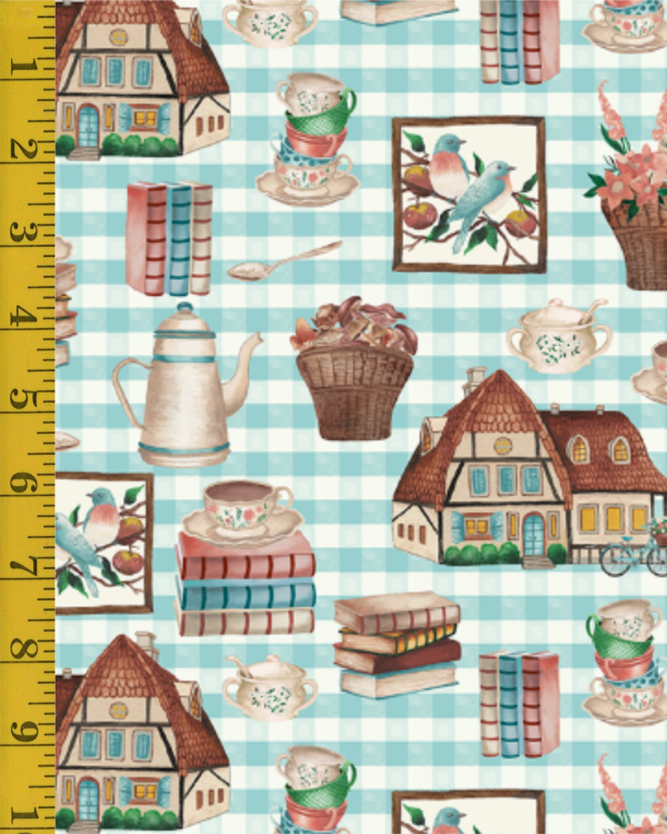 Blank Quilting Rural Fantasy - Lt. Blue #25-8204