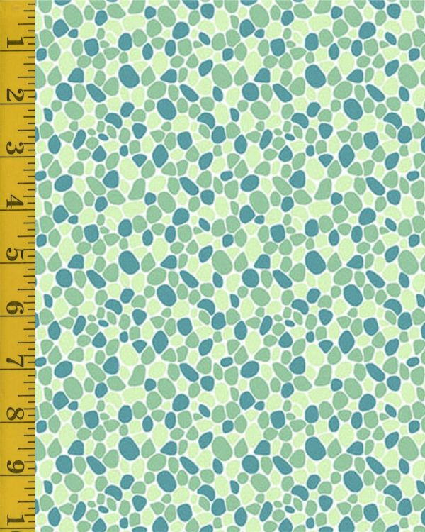 Andover Fabrics Thousand Steps: Pebbles - Emerald #25-1352