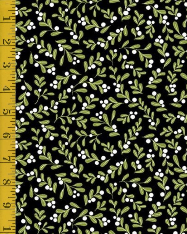 Benartex: Crossroads Berry - Flannel Black Ben-25-4712