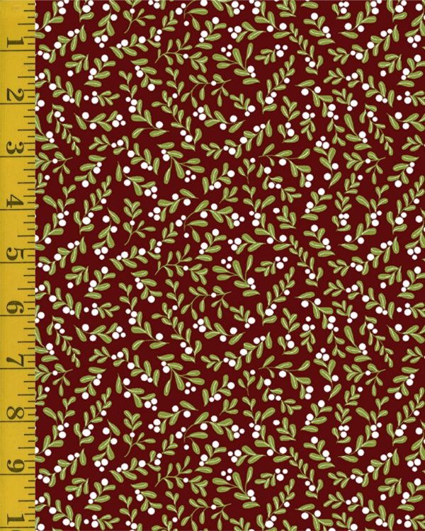 Benartex: Crossroads Berry - Flannel Red  Ben-25-4713