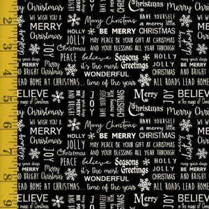 Benartex: Believe in Magic - Flannel Gun Metal Ben-25-4718