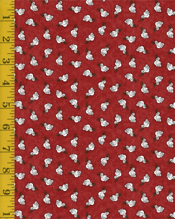 Henry Glass: Two By Two - Dove, Red glass-25-1106