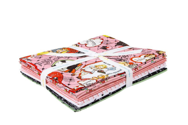 Riley Blake Designs: Take Heart 1 Yard Bundle, Pink, 9 pcs - 1YD-Riley-25-8510 - Image 2