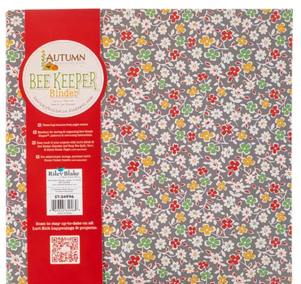 Riley Blake Designs: Lori Holt Autumn Bee Keeper Binder - Riley-25-8520
