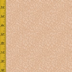 Benartex ABC's: Tossed Alphabet - Coral #25-4734
