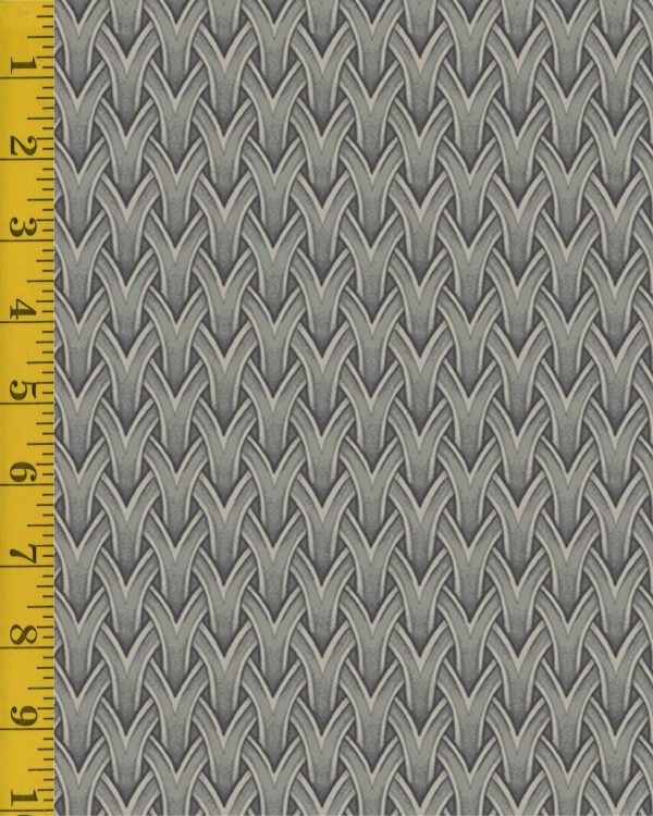 Andover Fabrics Ranch Hand Leather Weave Holstein - Gray - 25-1358