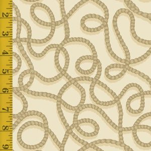 Andover Fabrics Ranch Hand Rope Charolais - Cream - 25-1360