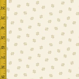 Andover Fabrics Ranch Hand Brand Charolais - Cream - 25-1362