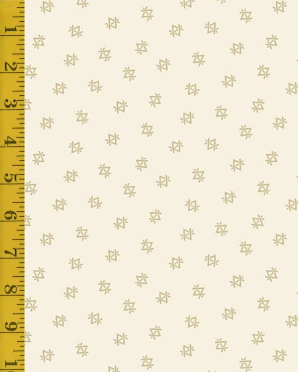 Andover Fabrics Ranch Hand Brand Charolais - Cream - 25-1362