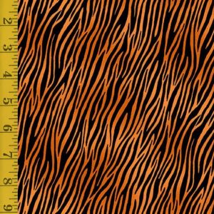 Andover Fabrics Around the World Zebra - Orange - 25-1371