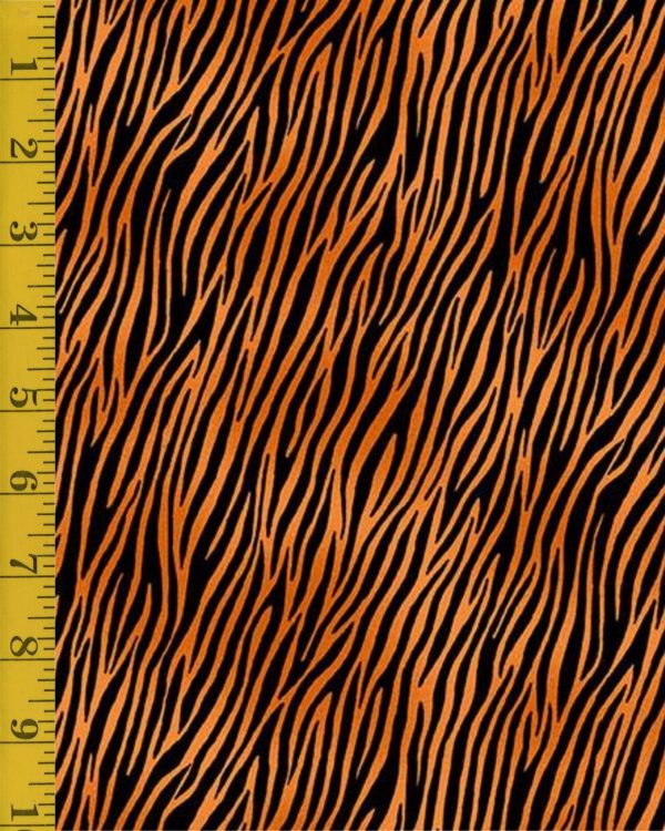 Andover Fabrics Around the World Zebra - Orange - 25-1371