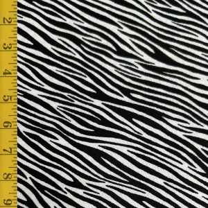 Andover Fabrics Around the World Zebra - Black - 25.1372