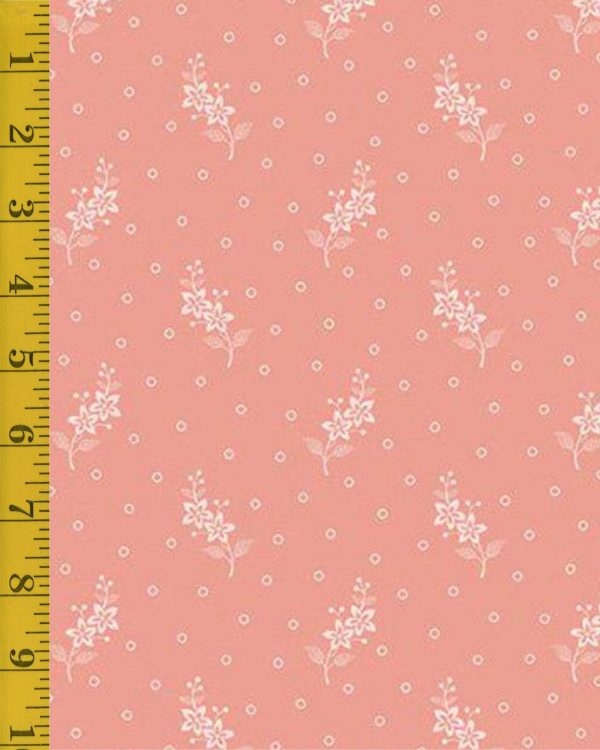 Andover Fabrics Welcome Spring Flower Stalks - Pink - 25-1374