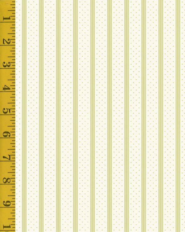 Andover Fabrics Welcome Spring Ribbon Stripe - Green (looks taupe) - 25-1380