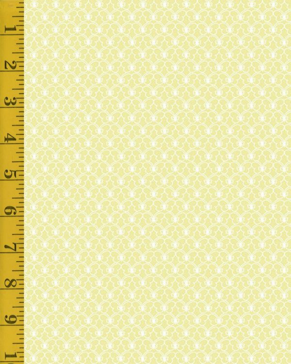 Andover Fabrics Welcome Spring Butterflies - Green (looks buttery yellow) - 25-1383