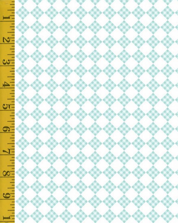 Andover Fabrics Welcome Spring Plaid - Teal - 25-1386