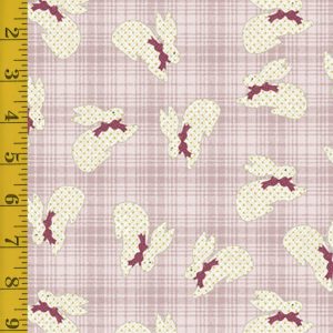 Benartex A Wooly Garden: Bunnies - Pink #25-4735