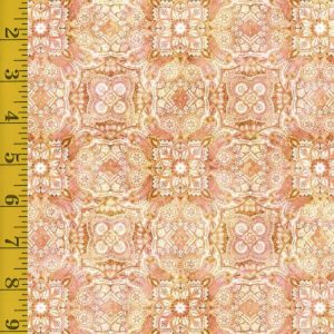 Qt Fabrics Cotton Tails: Geo Medallion - Peach #25-6524