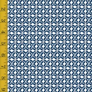 Benartex Fabrics Bluesette: Tile Geo - Navy/White - 25-4766