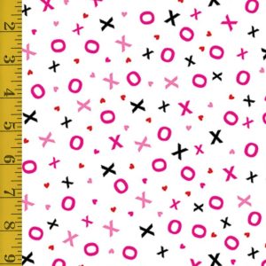Benartex Fabrics Love You Fur-Ever: Hugs & Kisses - White - 25-4787