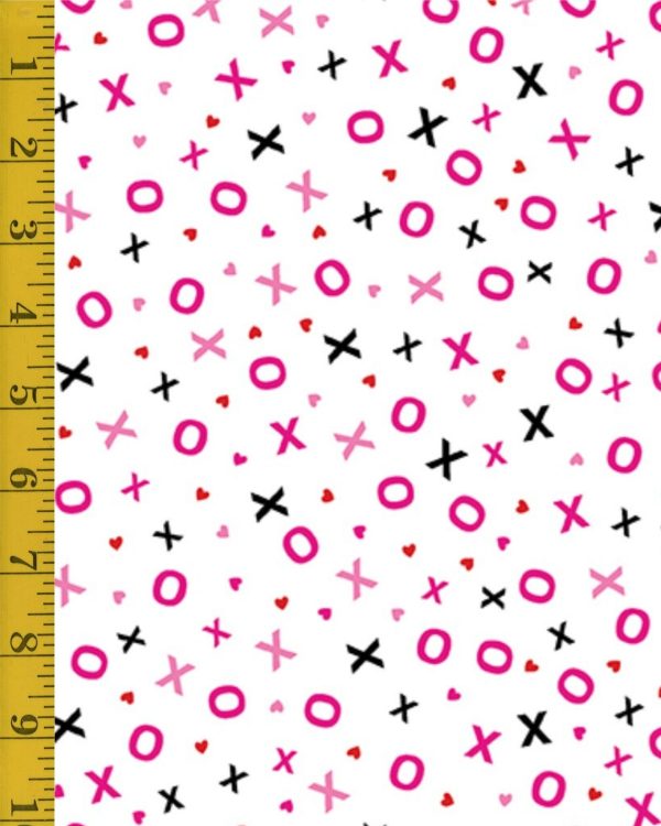Benartex Fabrics Love You Fur-Ever: Hugs & Kisses - White - 25-4787
