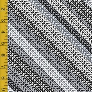 Benartex Fabrics Love Ewe More: Knitted Texture Stripe - Gray - 25-4792