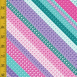 Benartex Fabrics Love Ewe More: Knitted Texture Stripe - Multi - 25-4793