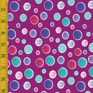 Benartex Fabrics Sunshine Cats: Happy Dot - Plum - 25-4800