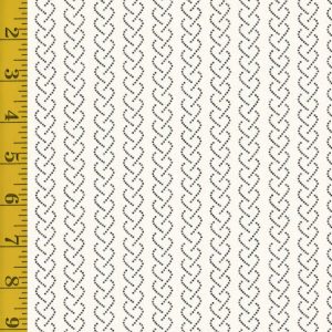 Andover Fabrics Heart and Soul: Chain Stripe - White - 25-1392