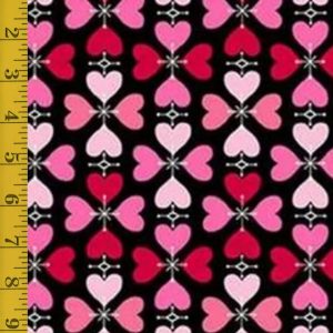 Andover Fabrics Heart and Soul: Cross My Heart - Pink - 25-1394