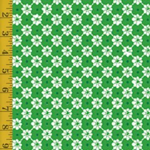 Quilting Treasures Paisley Punch: Small Floral - Green - 25-6552