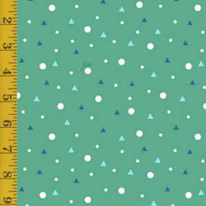 Quilting Treasures Winter Forest Friends: Circles and Triangles - Dk. Mint - 25-6561