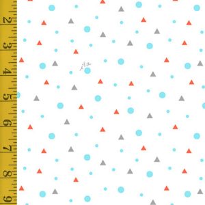 Quilting Treasures Winter Forest Friends: Circles and Triangles - White - 25-6564