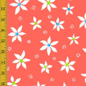 Quilting Treasures Twilight Garden: Spaced Floral - Red - 25-6566