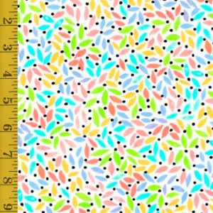Quilting Treasures Twilight Garden: Packed Leaves - Multi - 25-6568