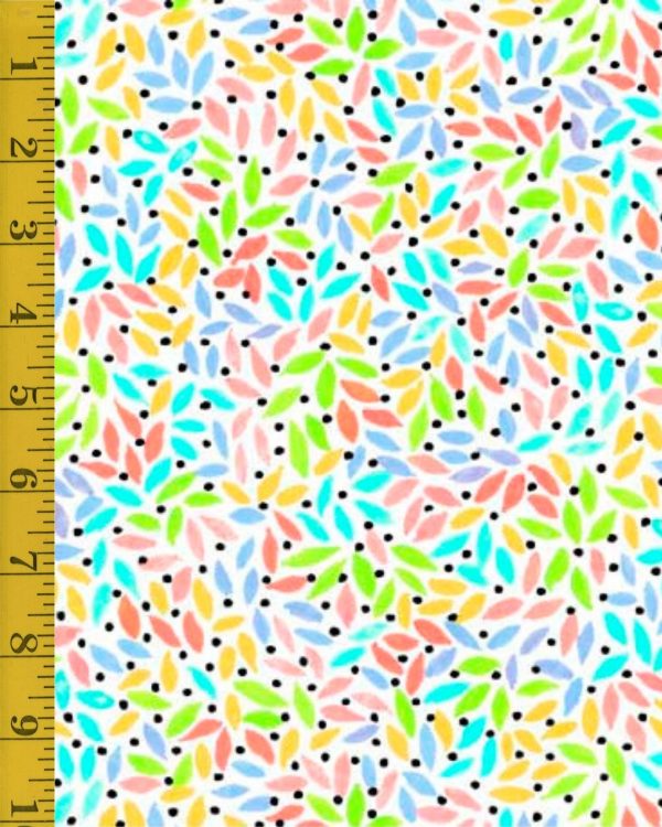 Quilting Treasures Twilight Garden: Packed Leaves - Multi - 25-6568