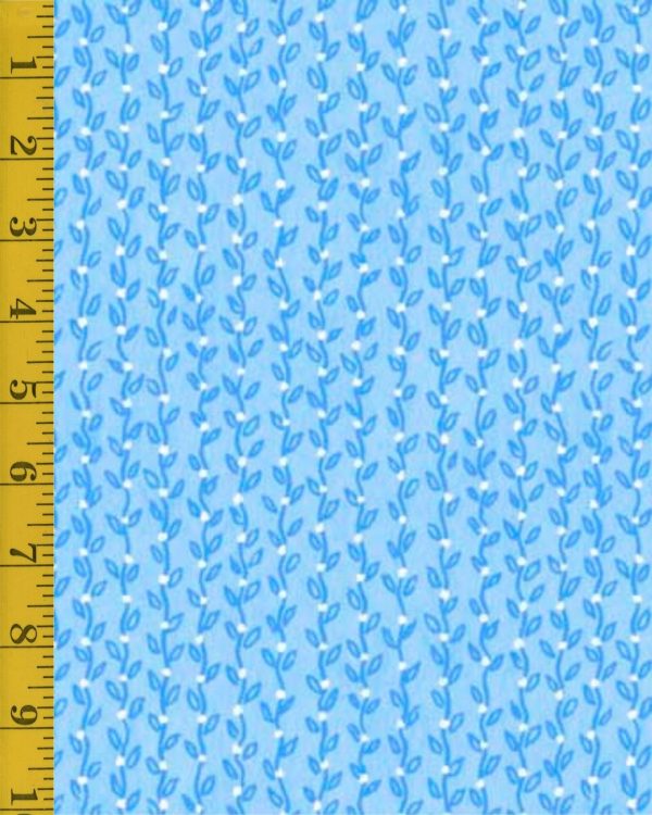 Quilting Treasures Twilight Garden: Vine Stripe Blender - Blue - 25-6569