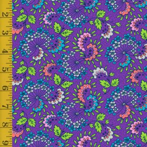 Quilting Treasures Floral Flirtation: Floral Flare - Purple - 25-6578