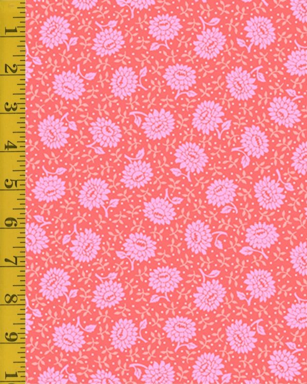 Quilting Treasures Floral Flirtation: Floral Dot - Bubblegum - 25-6580