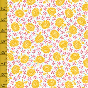 Quilting Treasures Floral Flirtation: Floral Dot - White - 25-6581