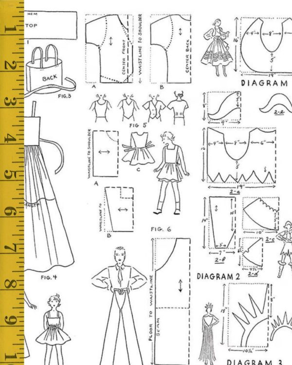 Riley Blake Designs Costume Maker's Act II - Costumes - White - 25-8525